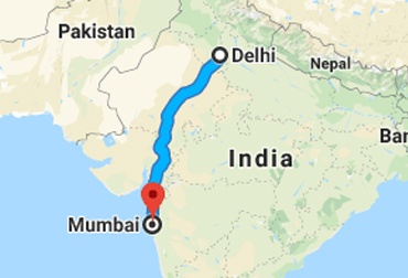 Delhi to Mumbai